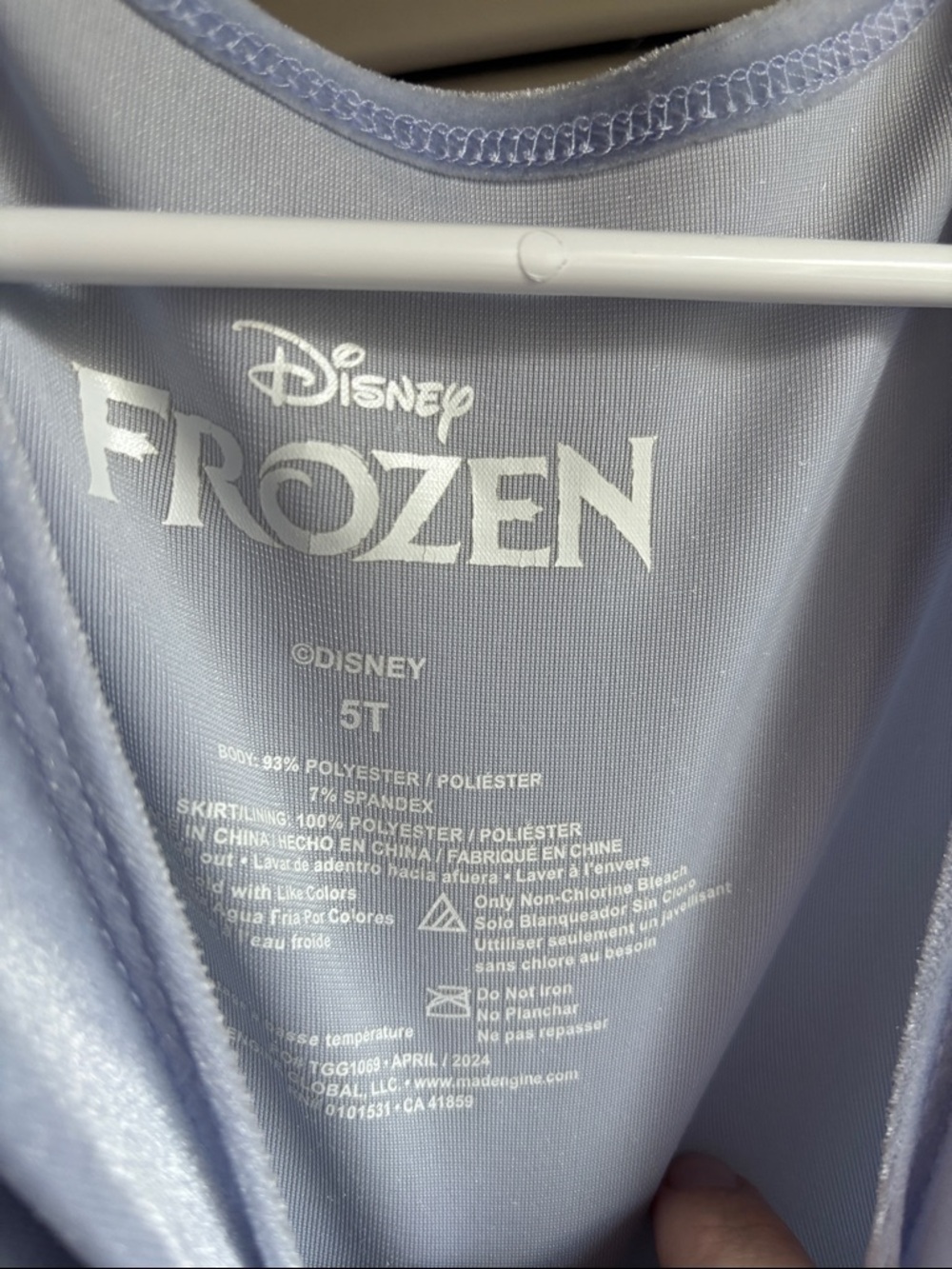 Disney Light Blue Frozen Elsa Tulle Ruffle Dress - Picture 5 of 6